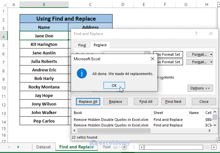 how-to-remove-hidden-double-quotes-in-excel-6-easy-ways