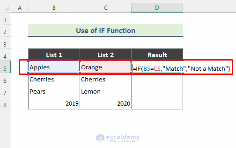 how-to-compare-two-cells-in-excel-10-easy-methods-exceldemy