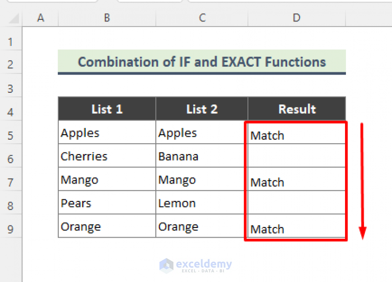 How To Compare Two Cells In Excel 10 Easy Methods 2050