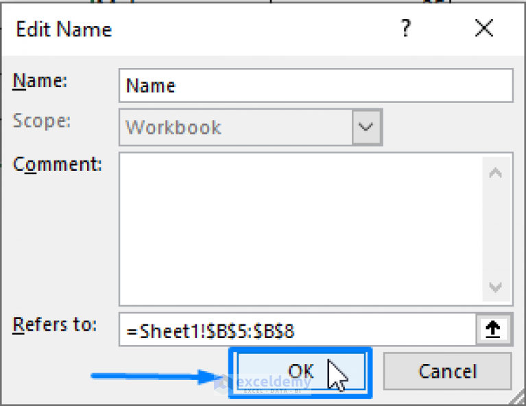 How To Edit Defined Names In Excel (Step-by-Step Guideline) - ExcelDemy