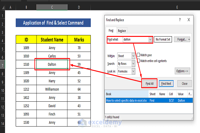 how-to-select-specific-data-in-excel-6-methods-exceldemy