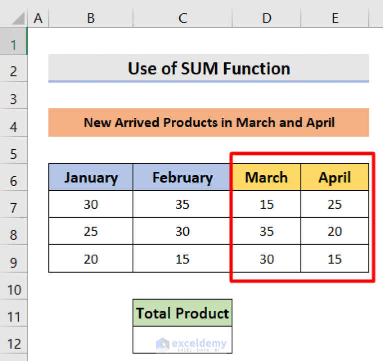 how-to-sum-multiple-rows-and-columns-in-excel-exceldemy