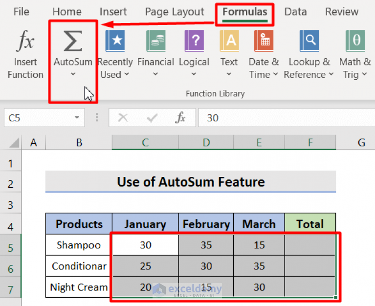 How To Sum Multiple Rows In Excel 4 Quick Ways ExcelDemy