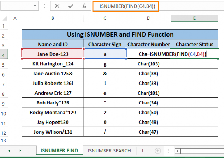 How To Find Character In String Excel 8 Easy Ways ExcelDemy