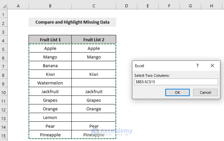 macro-to-compare-two-columns-in-excel-and-highlight-differences