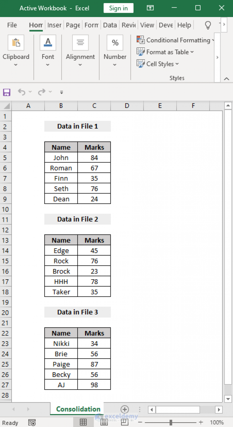 How To Merge Multiple Excel Files Into One Sheet By Vba 3 Criteria 5480