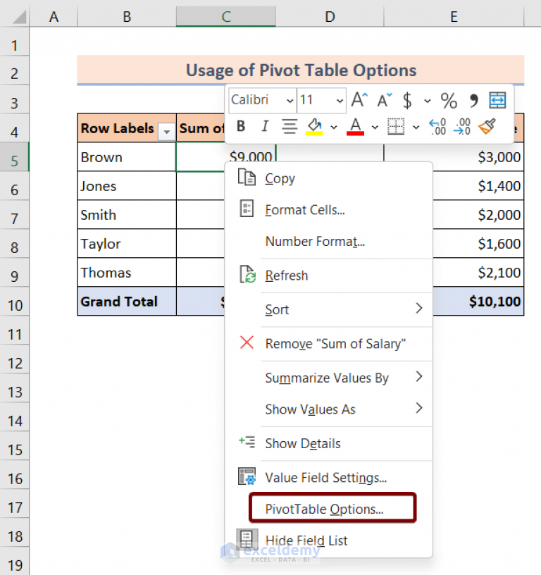 Don T Display Zero Values In Pivot Table