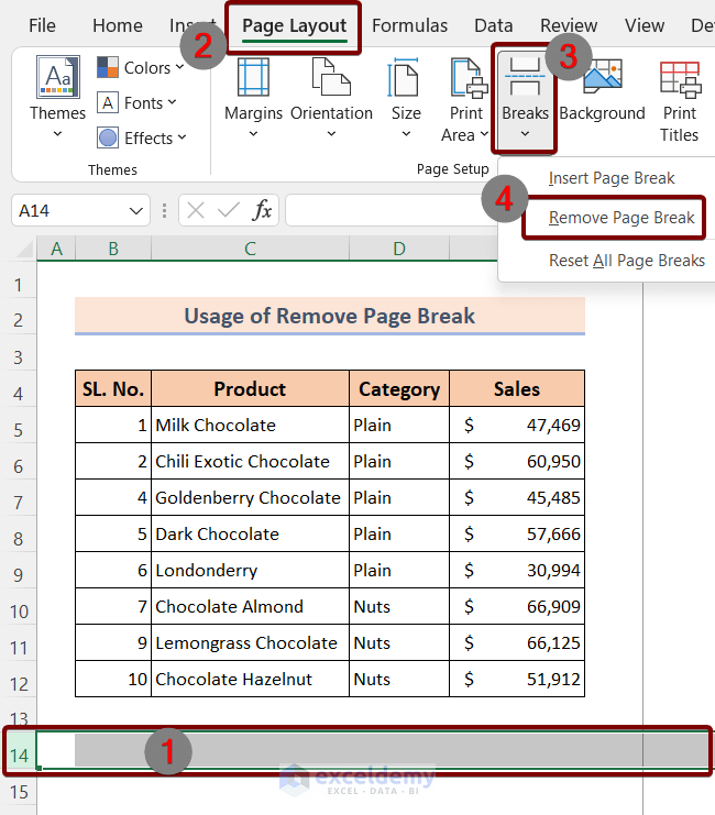 How To Remove The Page Break Lines In Excel 3 Methods ExcelDemy