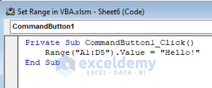 VBA To Set Range In Excel (7 Examples) - ExcelDemy