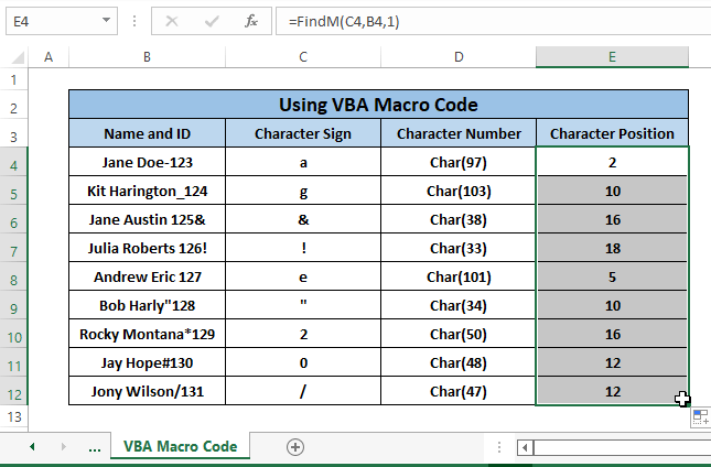 How To Find A Character In Excel String Easy Ways Exceldemy