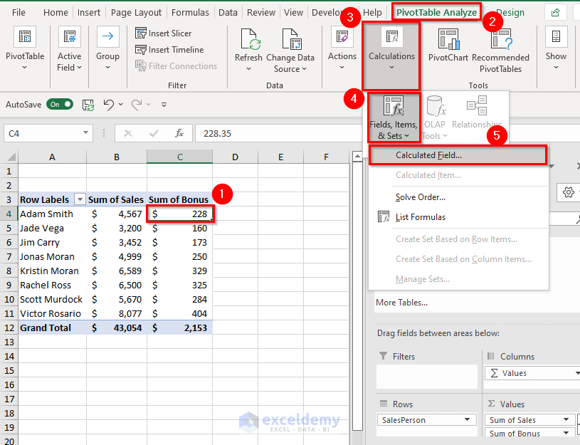 How To Use Calculated Field In Excel Pivot Table 8 Ways ExcelDemy