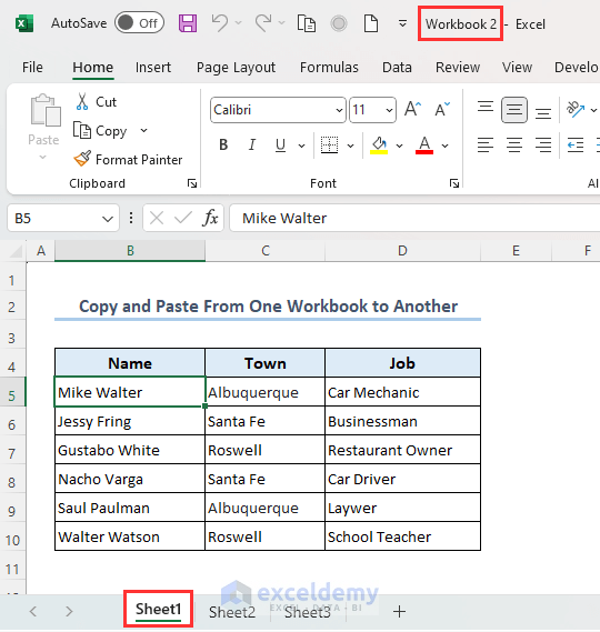 How to Copy and Paste in Excel Using VBA (12 Methods) - ExcelDemy