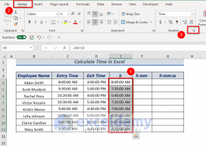 How To Calculate Time In Excel (16 Possible Ways) - Exceldemy