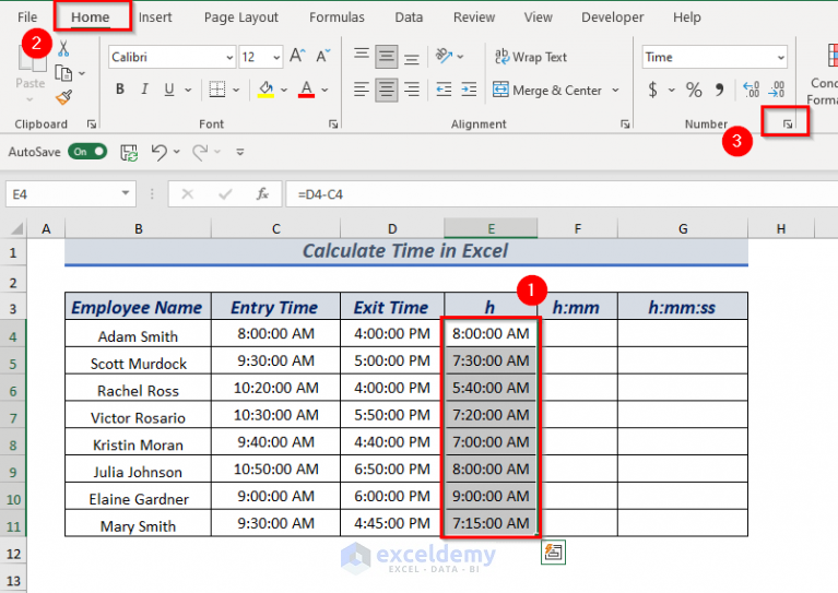 How To Calculate Time In Excel 16 Possible Ways Exceldemy 8862