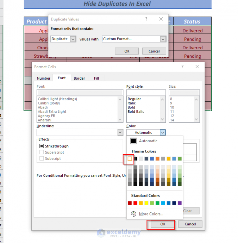 how-to-hide-duplicates-in-excel-4-ways-exceldemy