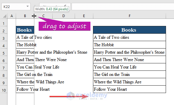 How To Adjust Column Width In Excel 7 Ways ExcelDemy