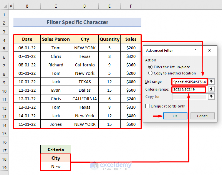 Advanced Filter With Criteria Range In Excel (18 Applications) - ExcelDemy