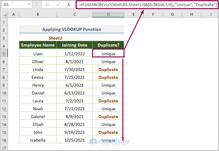 how-to-find-duplicates-in-excel-workbook-4-methods-exceldemy