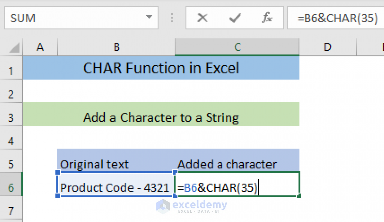 How To Use Char Function In Excel 6 Suitable Examples Exceldemy 1565