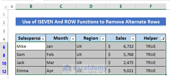 how-to-delete-alternate-rows-in-excel-5-quick-ways-exceldemy