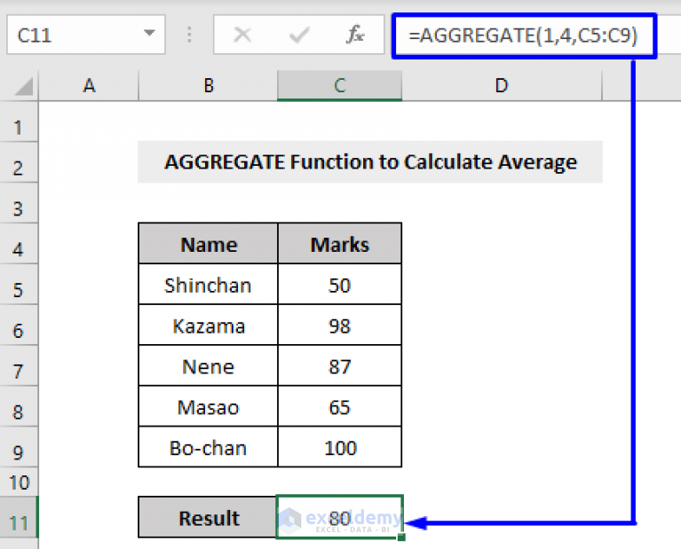 How to Use AGGREGATE Function in Excel (13 Examples) - ExcelDemy