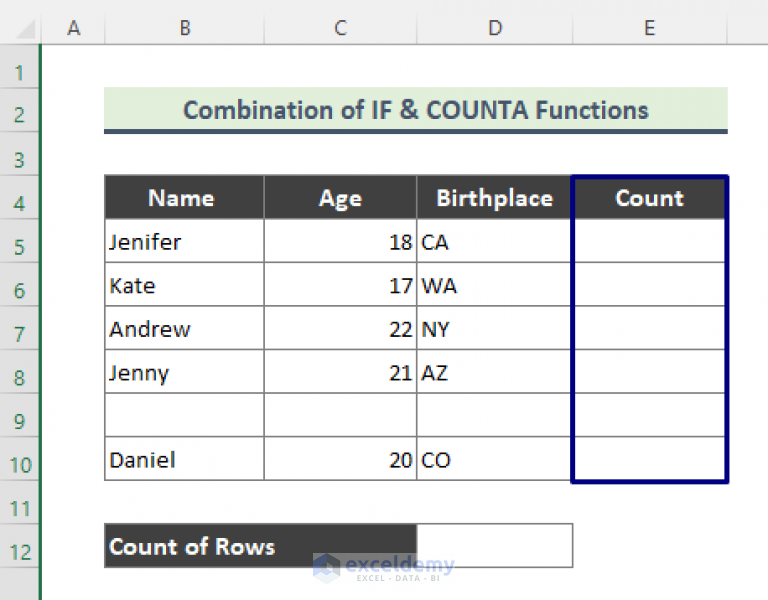 how-to-count-rows-with-formula-in-excel-5-quick-methods-exceldemy