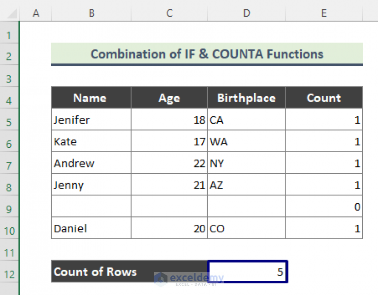 how-to-count-rows-with-formula-in-excel-5-quick-methods-exceldemy