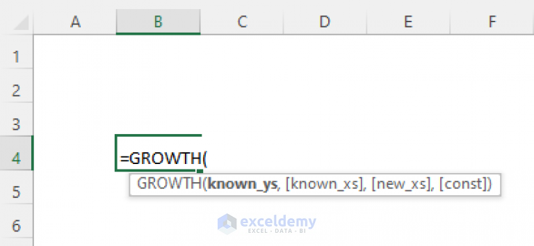 How to Use Excel GROWTH Function (4 Easy Methods) - ExcelDemy