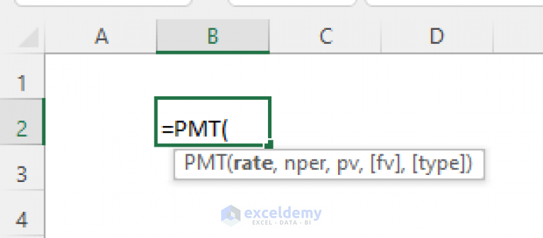 How To Use Excel Pmt Function 4 Quick Examples Exceldemy 3570