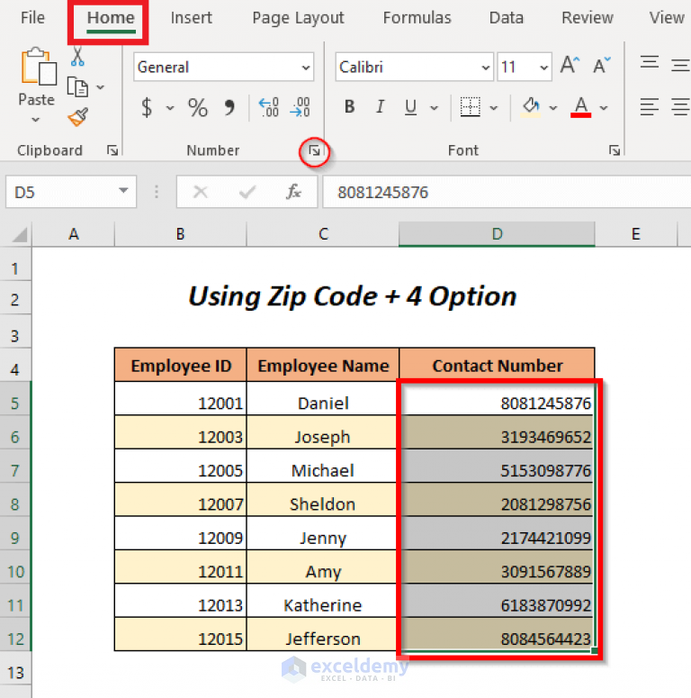 How To Use Phone Number Format In Excel 8 Examples ExcelDemy