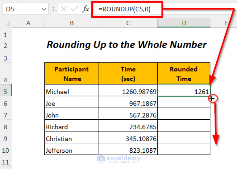 How To Use Roundup Function In Excel 6 Examples Exceldemy 5889