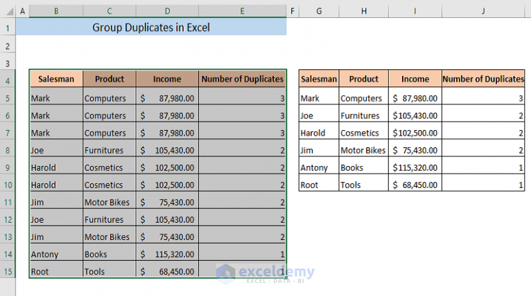 how-to-group-duplicates-in-excel-spreadcheaters