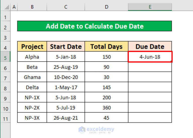 how-to-calculate-due-date-with-formula-in-excel-7-ways-exceldemy