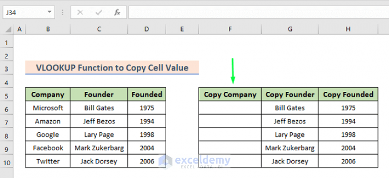 How To Copy A Cell In Excel Using Formula7 Methods Exceldemy 6490