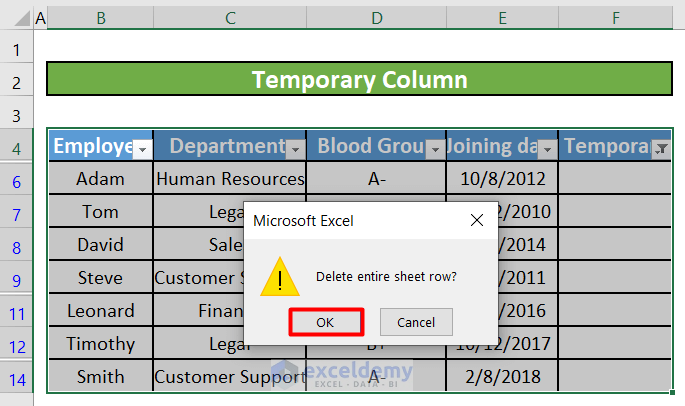 How To Delete Filtered Rows In Excel Exceldemy 6825