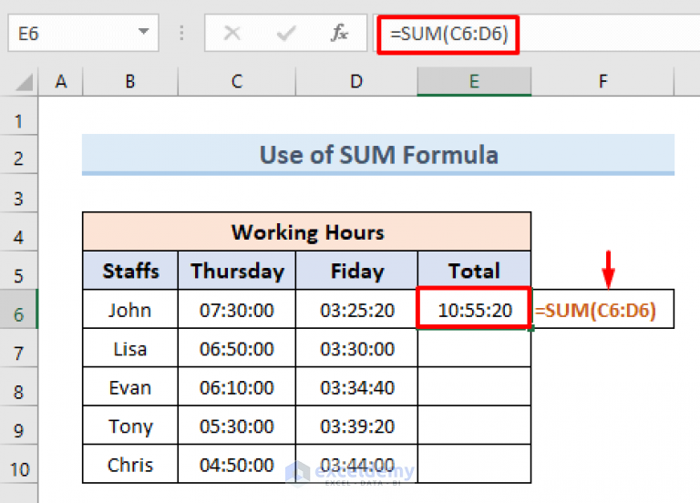 how-to-sum-time-in-excel