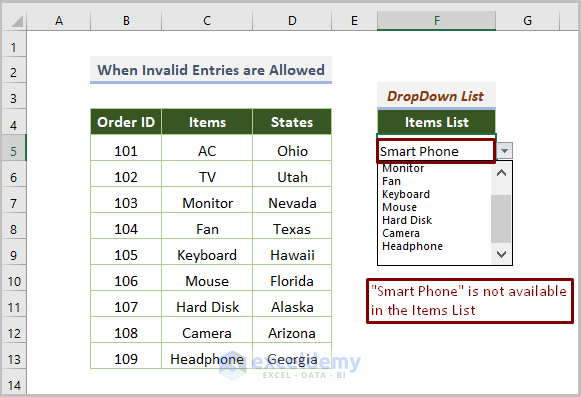 Excel Drop Down List Not Working 8 Issues And Solutions ExcelDemy