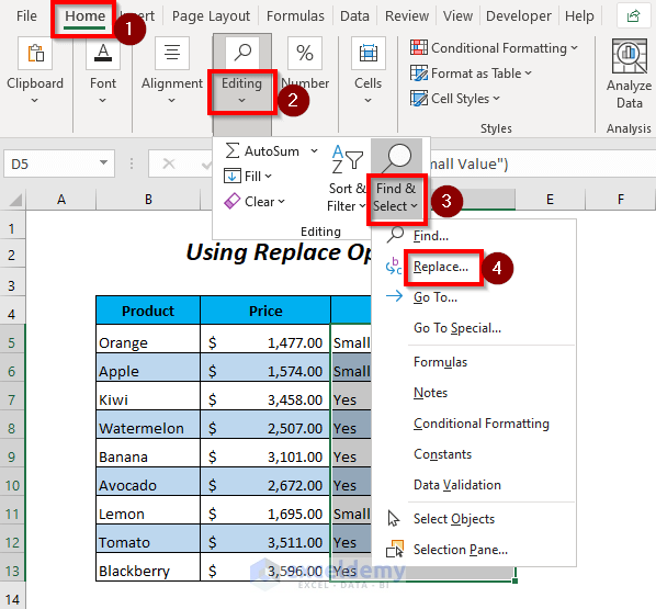 How To Replace Text In Excel Formula 7 Methods ExcelDemy