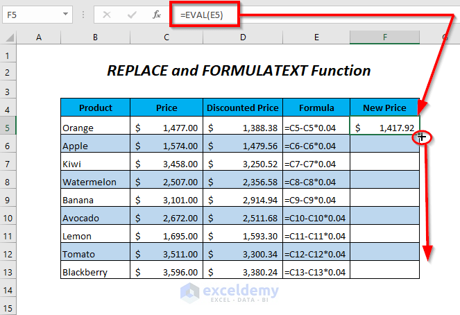 How To Replace Text In Excel Formula 7 Easy Ways ExcelDemy 2022 