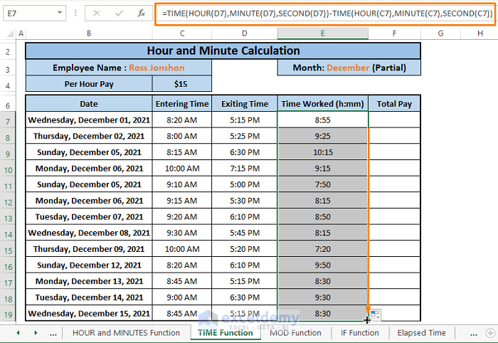 Calculate Hourly Wage By Minutes HarrisLlorenna