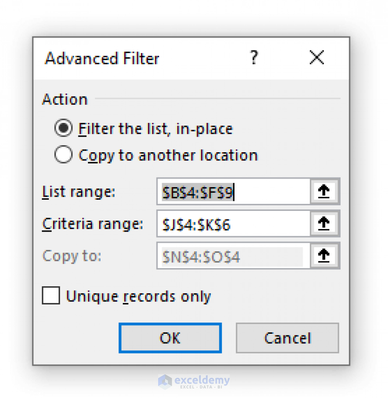 how-to-use-the-advanced-filter-in-vba-a-step-by-step-guideline