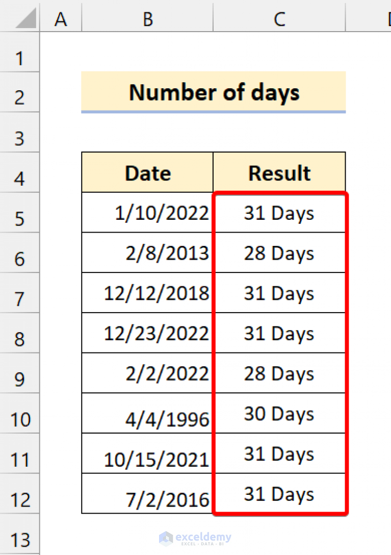 How to Use EoMonth in Excel VBA (5 Examples) - ExcelDemy