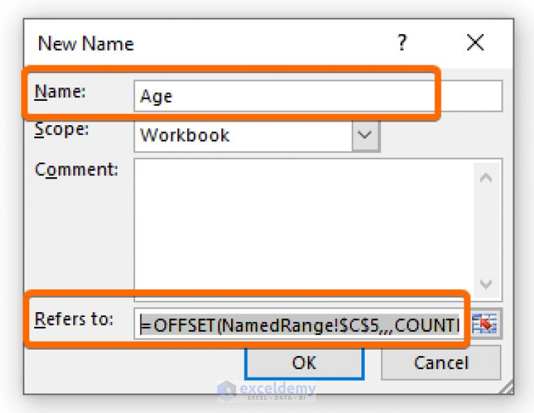 Chart Excel Dynamic Range 