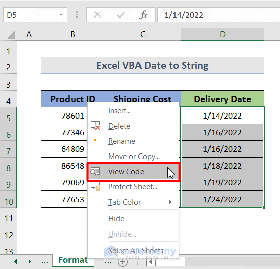 VBA Date To String Conversion In Excel 6 Methods ExcelDemy