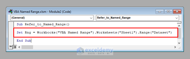 How To Use Named Range In Excel VBA 2 Ways ExcelDemy