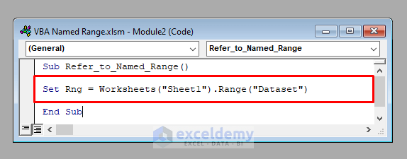 How To Use Named Range In Excel Vba 2 Ways Exceldemy 4912