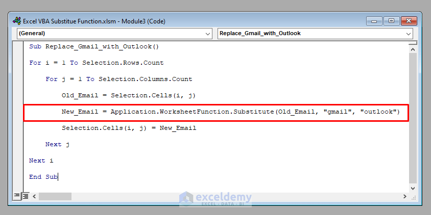 How To Use The Substitute Function In Excel VBA 3 Examples 