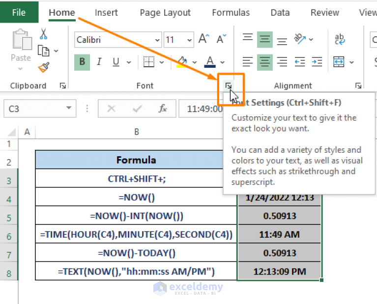 excel-current-time-formula-7-suitable-examples-exceldemy