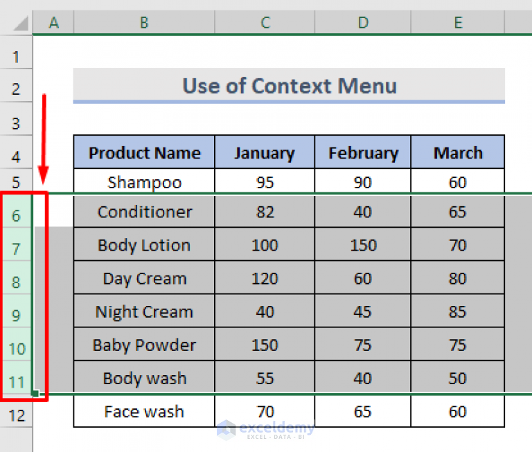 How To Unhide Rows In Excel 8 Quick Ways Exceldemy 3419