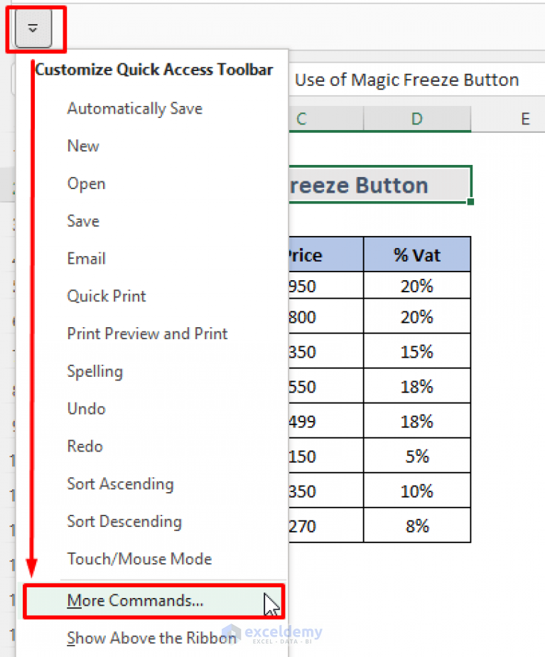 How To Lock Rows In Excel 6 Easy Methods Exceldemy 3409